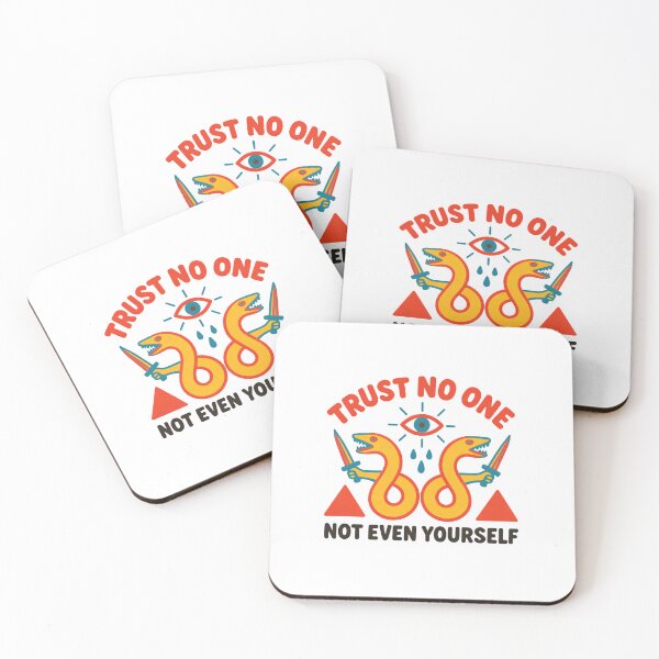 Item preview, Trust No One — Dagger Snakes Mystical Eye Quote Illustration designed and sold by Colorful-Garden.