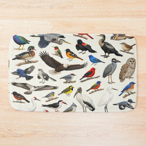 Item preview, Native Birds of Louisiana Retro Style Identification Chart designed and sold by kakarikihill.