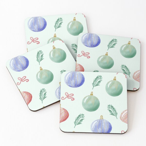 Item preview, Christmas Baubles (green background) designed and sold by Stinu.