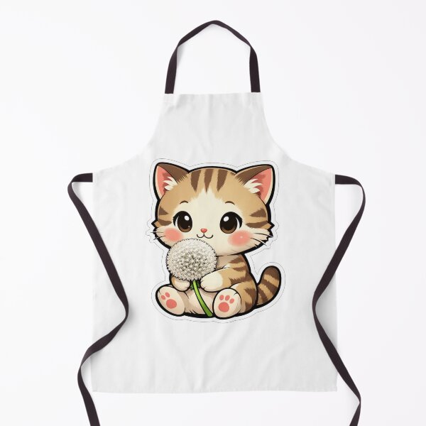 Item preview, Cute Kitten Holding A Fluffy Dandelion designed and sold by Owcomm.