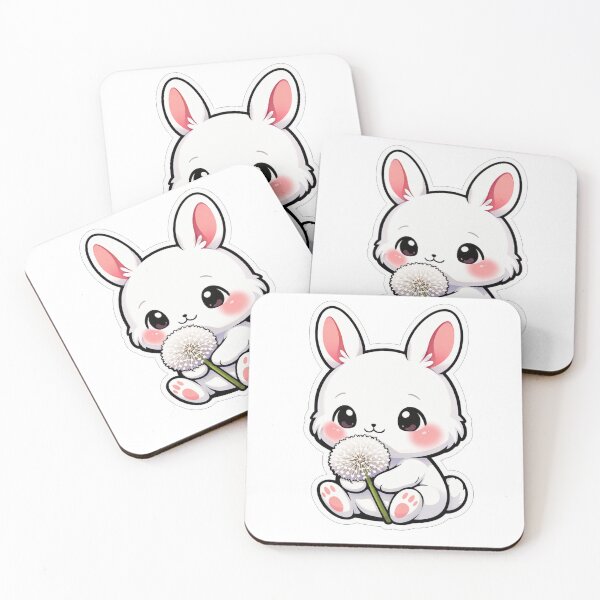 Item preview, Cute Bunny Holding a Fluffy Dandelion designed and sold by Owcomm.
