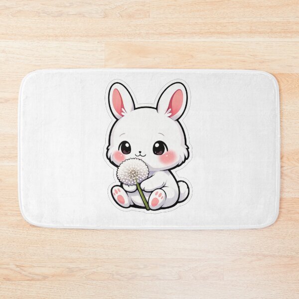 Item preview, Cute Bunny Holding a Fluffy Dandelion designed and sold by Owcomm.