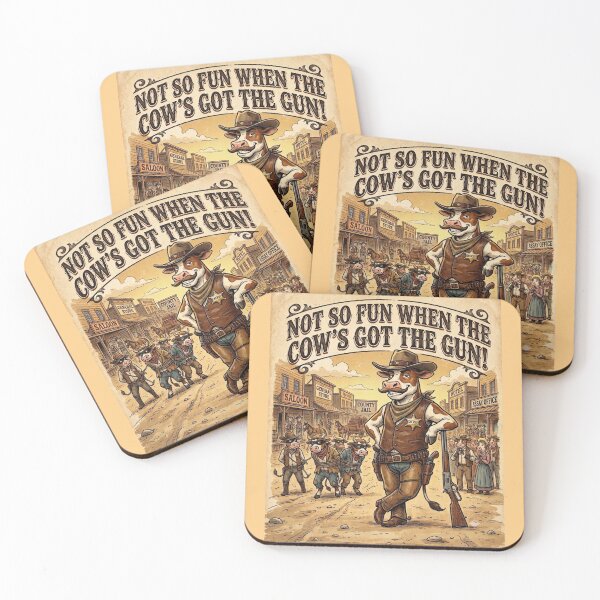 Item preview, Cow Sheriff Got The Gun Wild West Humor designed and sold by Flirt-Teez.