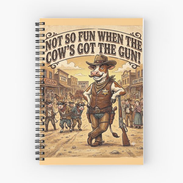 Item preview, Cow Sheriff Got The Gun Wild West Humor designed and sold by Flirt-Teez.