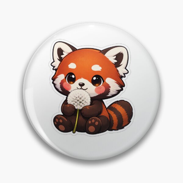 Item preview, Cute Red Panda Holding A Dandelion designed and sold by Owcomm.