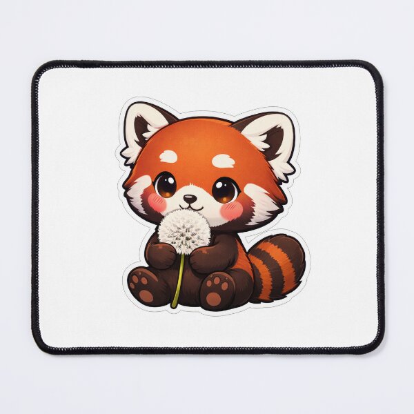 Item preview, Cute Red Panda Holding A Dandelion designed and sold by Owcomm.