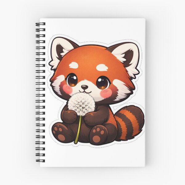 Item preview, Cute Red Panda Holding A Dandelion designed and sold by Owcomm.
