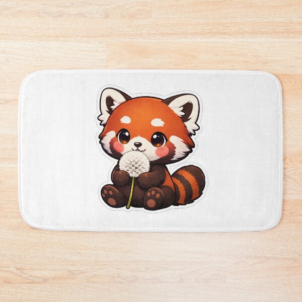 Item preview, Cute Red Panda Holding A Dandelion designed and sold by Owcomm.