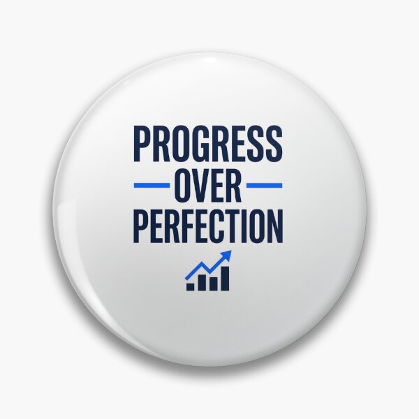 Item preview, Progress Over Perfection Motivational Mindset Quote Graphic designed and sold by TeeStyle.mr.