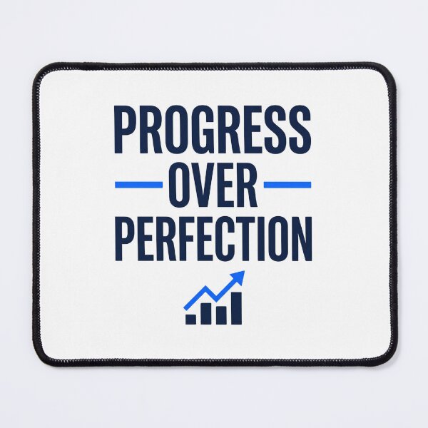 Item preview, Progress Over Perfection Motivational Mindset Quote Graphic designed and sold by TeeStyle.mr.