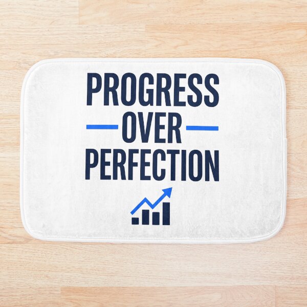Item preview, Frase motivacional sobre la mentalidad de progreso sobre la perfección (Imagen gráfica) designed and sold by TeeStyle.mr.