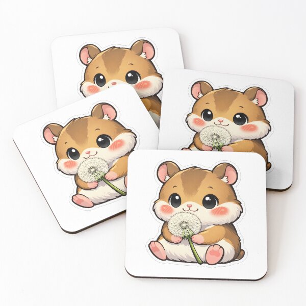 Item preview, Cute Hamster Holding A Fluffy Dandelion designed and sold by Owcomm.