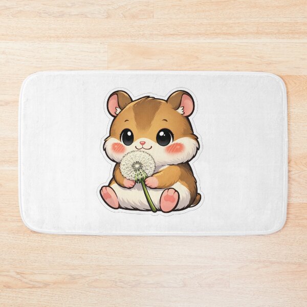 Item preview, Cute Hamster Holding A Fluffy Dandelion designed and sold by Owcomm.