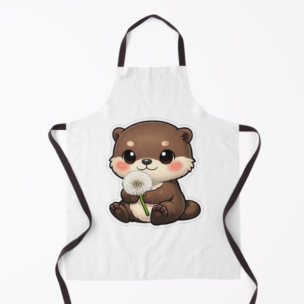 Item preview, Cute Baby Otter Holding A Dandelion designed and sold by Owcomm.