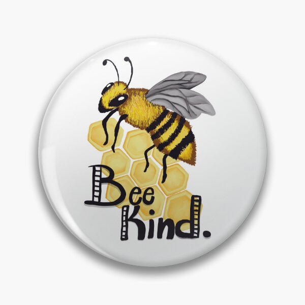 Item preview, Bee Kind- fuzzy bumblebee designed and sold by ArtflyStudio.