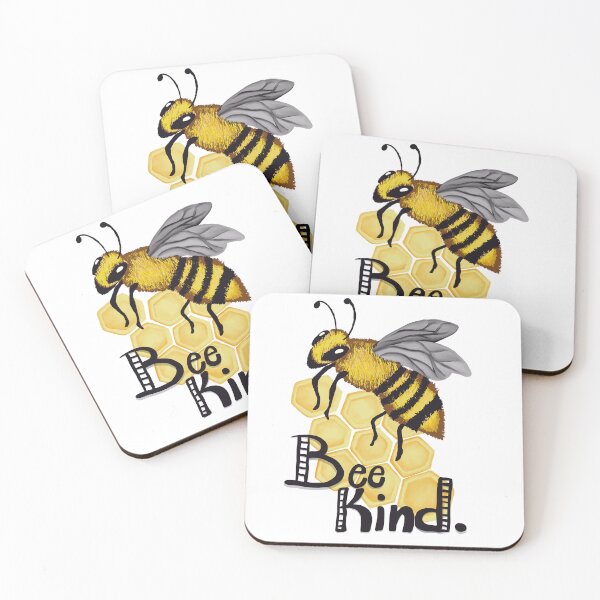 Item preview, Bee Kind- fuzzy bumblebee designed and sold by ArtflyStudio.