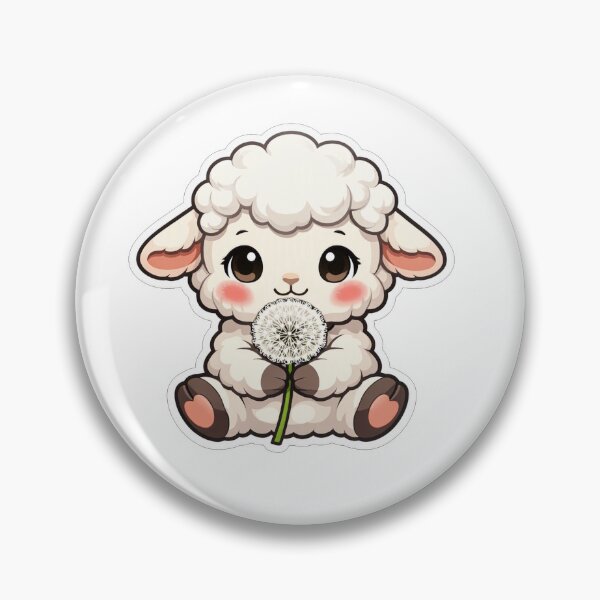 Item preview, Cute Fluffy Little Sheep With Dandelion designed and sold by Owcomm.