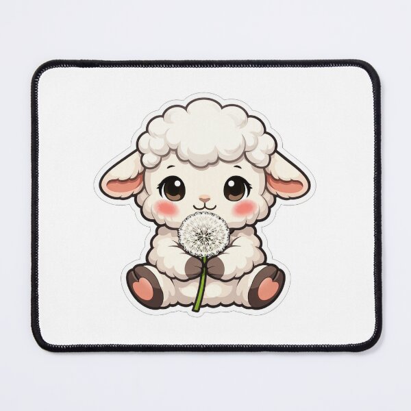 Item preview, Cute Fluffy Little Sheep With Dandelion designed and sold by Owcomm.