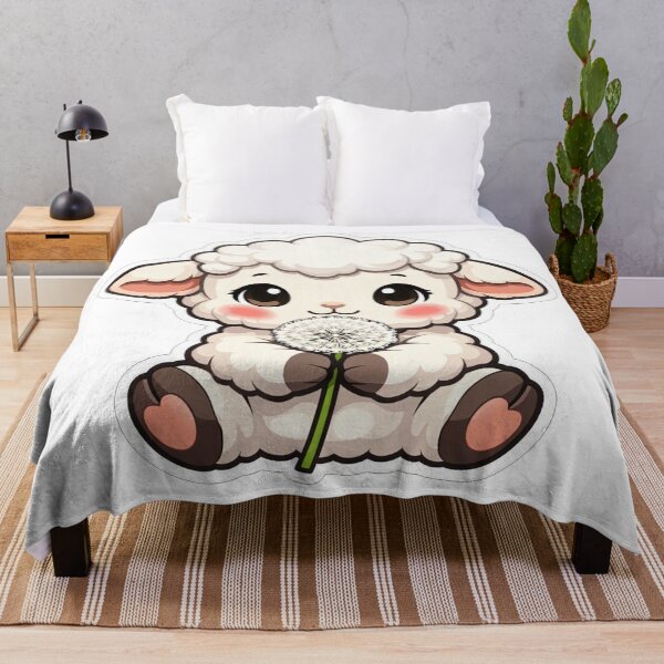 Item preview, Cute Fluffy Little Sheep With Dandelion designed and sold by Owcomm.