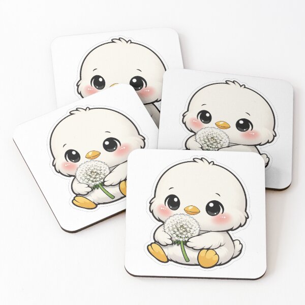 Item preview, Cute Little Duckling Holding A Dandelion designed and sold by Owcomm.