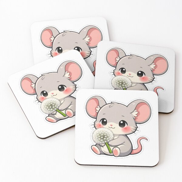 Item preview, Cute Little Mouse Holding A Dandelion designed and sold by Owcomm.