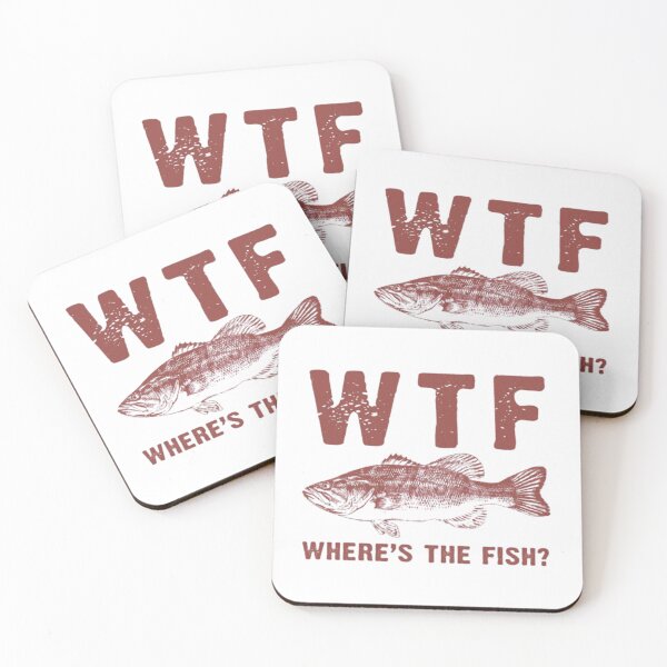 Item preview, WTF Where's the Fish? Funny Fishing Graphic Design for Anglers designed and sold by Palette & Hue.