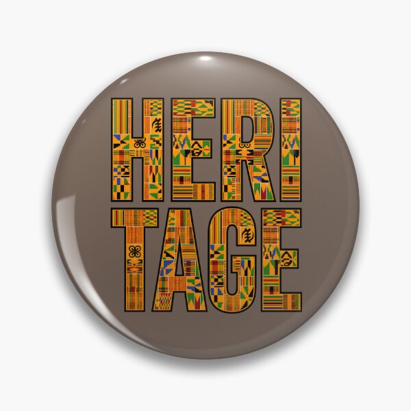 Item preview, Heritage Kente Pattern Typography African Culture Pride Vintage Art designed and sold by SplashTastic.