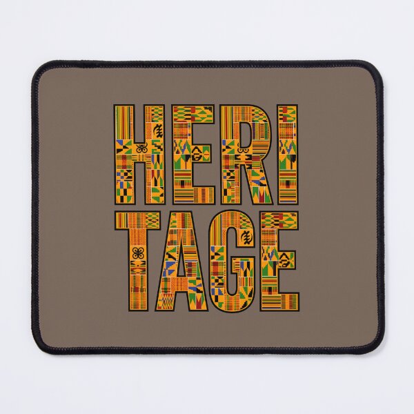 Item preview, Heritage Kente Pattern Typography African Culture Pride Vintage Art designed and sold by SplashTastic.