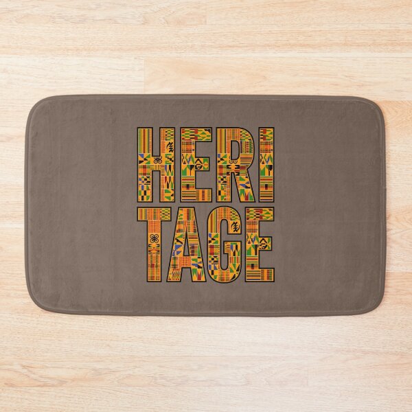 Item preview, Heritage Kente Pattern Typography African Culture Pride Vintage Art designed and sold by SplashTastic.