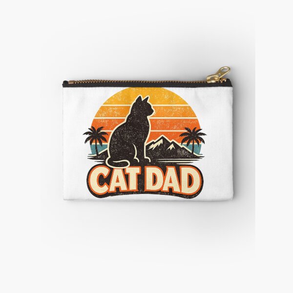 Item preview, Cat Dad Retro Sunset designed and sold by teemix.
