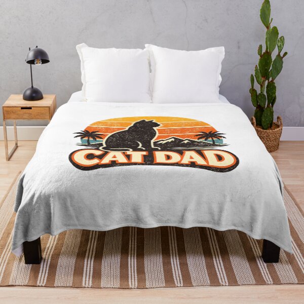 Item preview, Cat Dad Retro Sunset designed and sold by teemix.