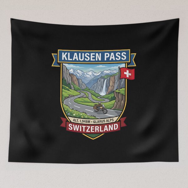 Item preview, Klausen Pass Switzerland Scenic Driving Route Artwork designed and sold by enzoade.