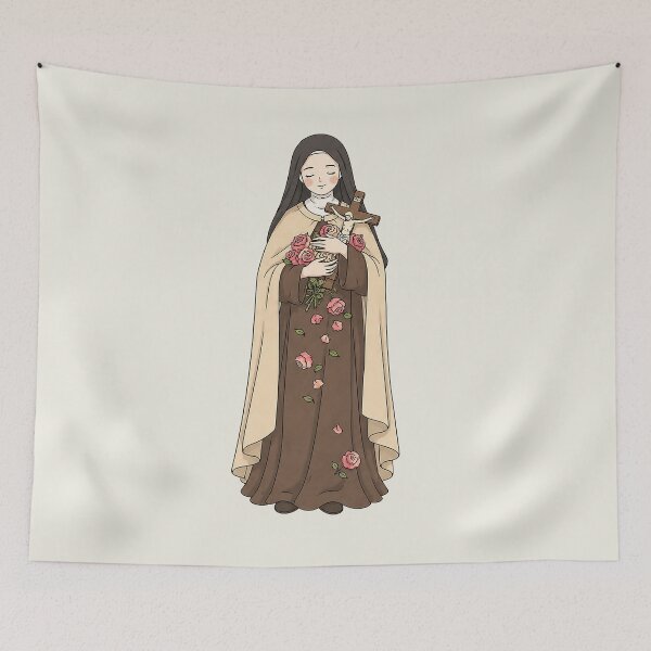 Item preview, St. Thérèse of Lisieux – The Little Flower’s Shower of Roses designed and sold by shopfindingbeni.