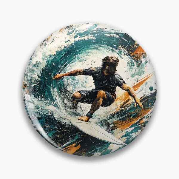 Item preview, Limitless Momentum – Surf Abstract Ocean Wave Modern Extreme Sports Art designed and sold by dytf79.