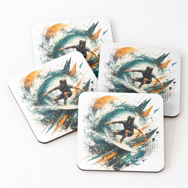 Item preview, Limitless Momentum – Surf Abstract Ocean Wave Modern Extreme Sports Art designed and sold by dytf79.