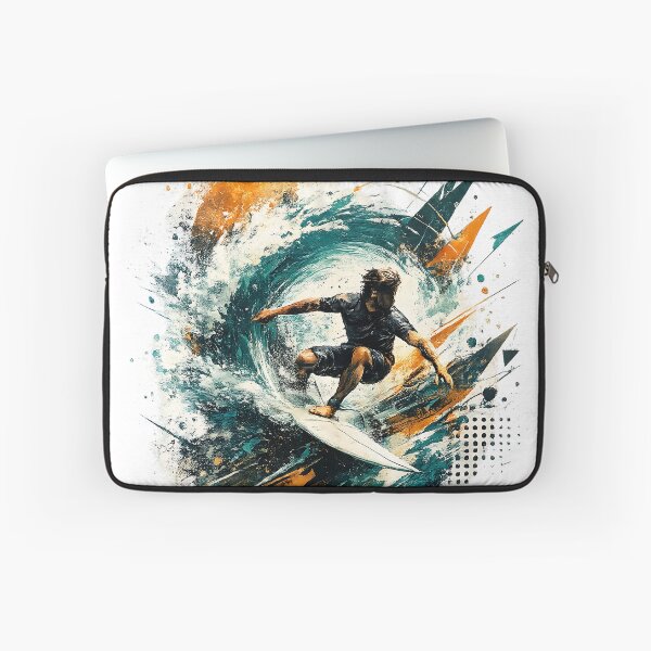 Item preview, Limitless Momentum – Surf Abstract Ocean Wave Modern Extreme Sports Art designed and sold by dytf79.