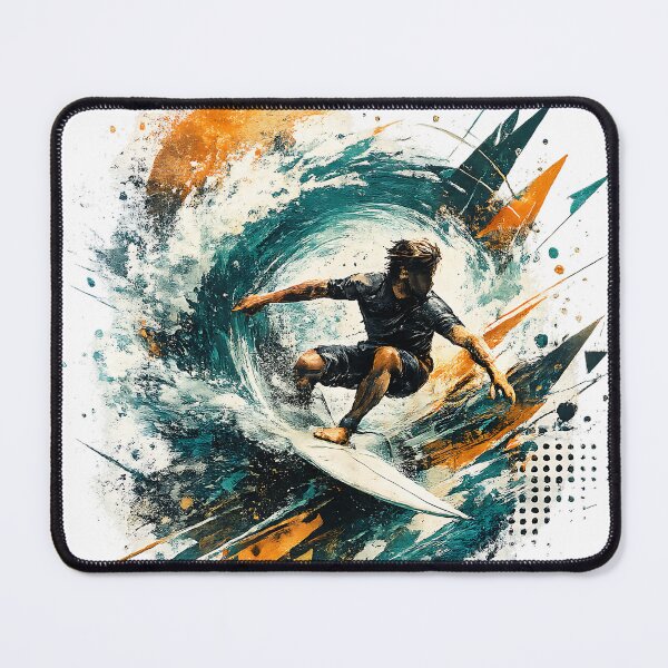 Item preview, Limitless Momentum – Surf Abstract Ocean Wave Modern Extreme Sports Art designed and sold by dytf79.