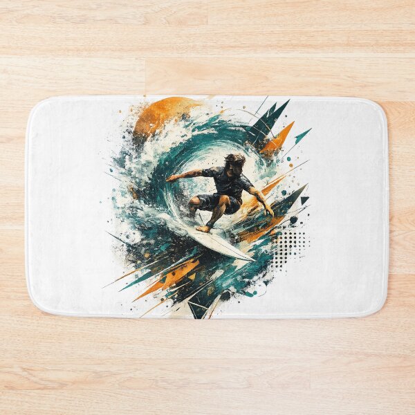 Item preview, Limitless Momentum – Surf Abstract Ocean Wave Modern Extreme Sports Art designed and sold by dytf79.
