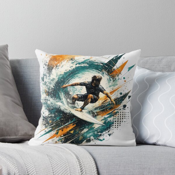 Item preview, Limitless Momentum – Surf Abstract Ocean Wave Modern Extreme Sports Art designed and sold by dytf79.