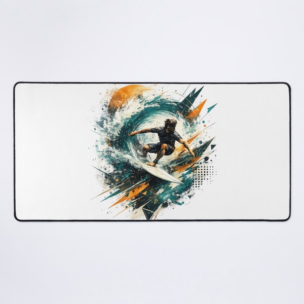 Item preview, Limitless Momentum – Surf Abstract Ocean Wave Modern Extreme Sports Art designed and sold by dytf79.
