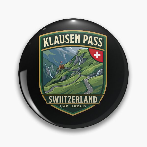 Item preview, Klausen Pass Switzerland Legendary Mountain Road Design designed and sold by enzoade.