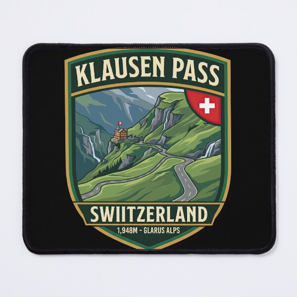 Item preview, Klausen Pass Switzerland Legendary Mountain Road Design designed and sold by enzoade.