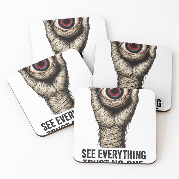 Item preview, See Everything Trust No One | Vintage Horror Eye T-Shirt | Gothic PNG Design designed and sold by Saeed  Ahmad.