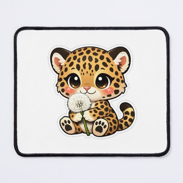 Item preview, Cute Baby Leopard Holding A Dandelion designed and sold by Owcomm.