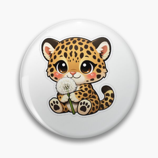 Item preview, Cute Baby Leopard Holding A Dandelion designed and sold by Owcomm.