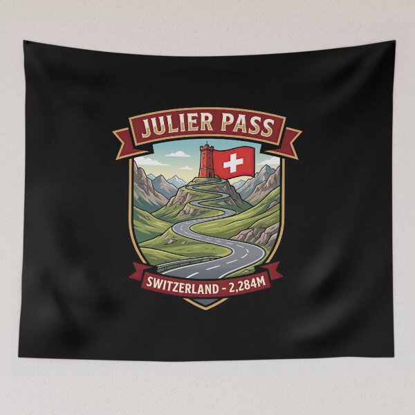 Item preview, Julier Pass Switzerland Scenic Alpine Road Graphic designed and sold by enzoade.