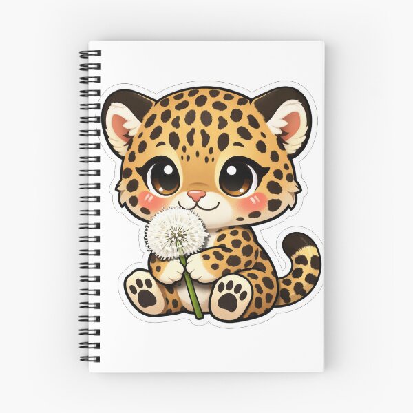 Item preview, Cute Baby Leopard Holding A Dandelion designed and sold by Owcomm.