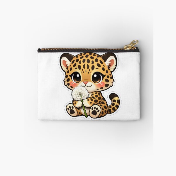 Item preview, Cute Baby Leopard Holding A Dandelion designed and sold by Owcomm.