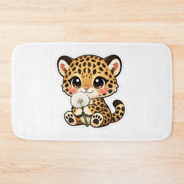 Item preview, Cute Baby Leopard Holding A Dandelion designed and sold by Owcomm.