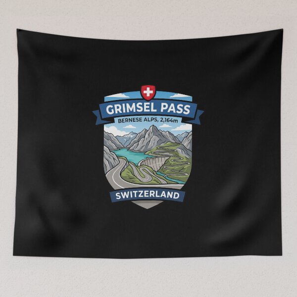 Item preview, Grimsel Pass Iconic Alpine Route Design designed and sold by enzoade.